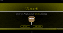 a screenshot of a game that says victory on it