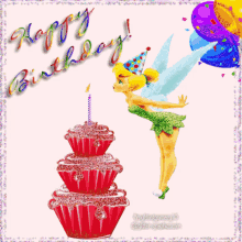 Tinkerbell Happy Birthday GIF - Tinkerbell Happy Birthday Cake GIFs