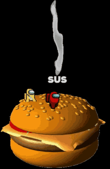 Sus Burger Among Us GIF - Sus Burger Among Us Burger GIFs