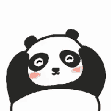害羞 GIF - Panda Shy Blush GIFs