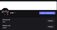 a screenshot of a user 's profile with the name arap