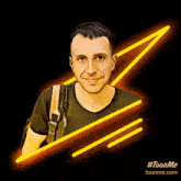 a cartoon drawing of a man with the website toonme.com