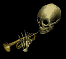 Skeleton Trumpet GIF