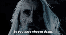 lotr so you have chosen death chosen death lord of the rings