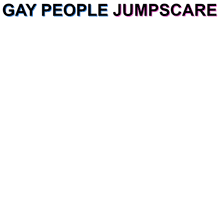 two anime girls standing next to each other with the caption gay people jumpscare