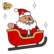 merry christmas santa gift sticker santa sticker sleigh ride