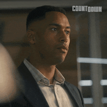a man in a suit says yes sir in a countdown advertisement