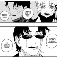 chihiro told me about you and i guess i made a strong impression ..