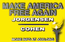 Jorgensen 2020 GIF - Jorgensen 2020 Jorgensen4pres GIFs