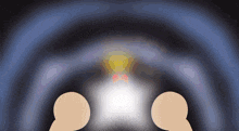 a cartoon drawing of a light coming out of a hole