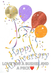 Happy Anniversary Balloon GIF - Happy Anniversary Balloon Celebration GIFs