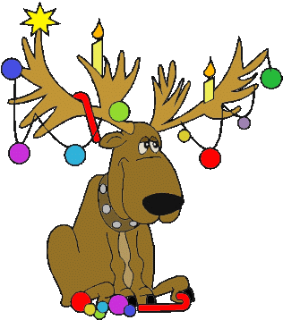 Reindeer Christmas Sticker - Reindeer Christmas Cute Stickers