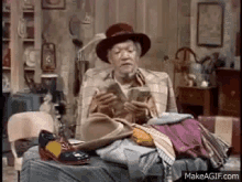 fred sanford counting money stacking
