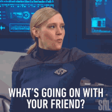 Whats Going On With Your Friend Saturday Night Live GIF
