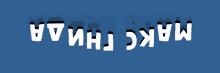 a blue background with white letters that says make ninja