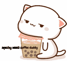 kitty daddy squishy coffee frappe