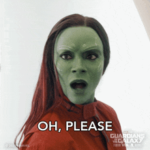 Oh Please Gamora GIF - Oh Please Gamora Zoe Saldana GIFs