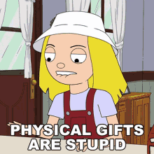 Physical Gifts Are Stupid Ollie Harper GIF - Physical Gifts Are Stupid Ollie Harper The Harper House GIFs