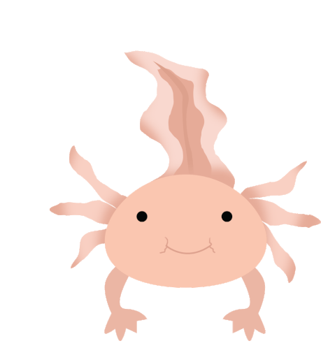 Axolotl Happy Sticker - Axolotl Happy Axolotl Swimming Stickers