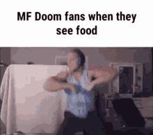 Mf Doom Fans GIF - Mf Doom Fans See Food GIFs