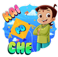 Kai Po Che Chhota Bheem Sticker - Kai Po Che Chhota Bheem Maine Patang Kaat Di Stickers