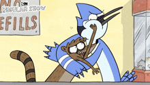 Get Off Me Rigby GIF - Get Off Me Rigby Mordecai GIFs