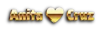 a logo for anita cruz with a heart in the center