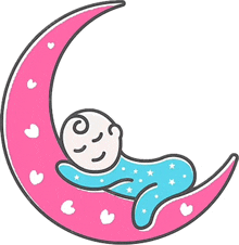 Cresent Moon Cartoon Moon GIF - Cresent Moon Cartoon Moon Baby On Moon GIFs