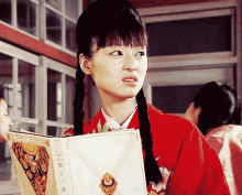 Chiaki Kuriyama Judging You GIF - Chiaki Kuriyama Judging You Red GIFs