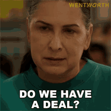 Do We Have A Deal Joan Ferguson GIF - Do We Have A Deal Joan Ferguson Wentworth GIFs