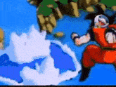 a pixel art of a cartoon character with a shark on his face