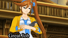 Great Job Ace Attorney GIF - Great Job Ace Attorney Ace Attorney Athena GIFs