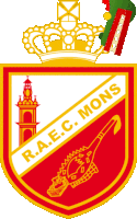 a shield with a crown and the words r.a.e.c. mons