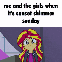 Sunset Shimmer Sunday Mlp GIF - Sunset Shimmer Sunday Sunset Shimmer Mlp GIFs