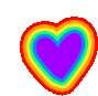Rainbow Lgbt Sticker - Rainbow Lgbt Heart Stickers