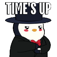 Time Waiting Sticker - Time Waiting Penguin Stickers