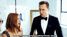 Jessica Chastain Not Good At Making Friends GIF