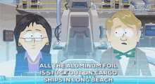 all the aluminum foil is stuck out on cargo ships in long beach wendy testaburger darwin south park south park post covid the return of covid