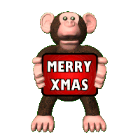 Merry Christmas Merry Xmas Sticker - Merry Christmas Merry Xmas Monkey Christmas Stickers