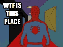 Wtf Spider Man GIF - Wtf Spider Man What Is This Place GIFs