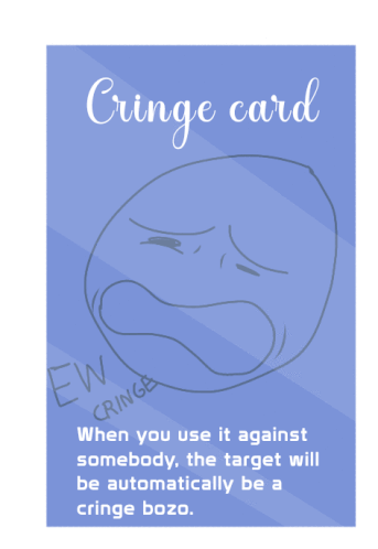 Cringe Card Card Sticker - Cringe Card Card Cringe Stickers