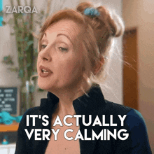 It'S Actually Very Calming Bethany GIF - It'S Actually Very Calming Bethany Zarqa GIFs