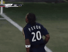 a player with the number 20 on the back of his jersey