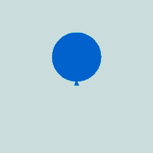 Blue Balloon GIF