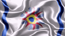 Flag Chaldeans GIF - Flag Chaldeans White Blue Red Yellow GIFs