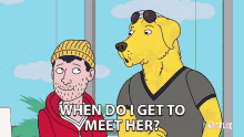 When Do I Get To Meet Her Mr Peanutbutter GIF - When Do I Get To Meet Her Mr Peanutbutter Todd Chavez GIFs