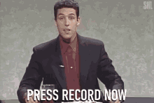 Press Record Now Start GIF - Press Record Now Start Begin GIFs