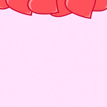 a cartoon of a shark surrounded by hearts with a heart in the background