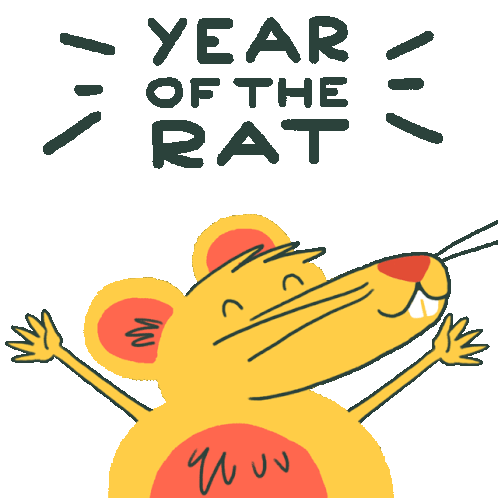 Year Of The Rat Chinese New Year Sticker - Year Of The Rat Chinese New Year 2020 Stickers