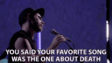 You Said Your Favorite Song Was The One About Death James Vincent Mc Morrow GIF - You Said Your Favorite Song Was The One About Death James Vincent Mc Morrow National GIFs